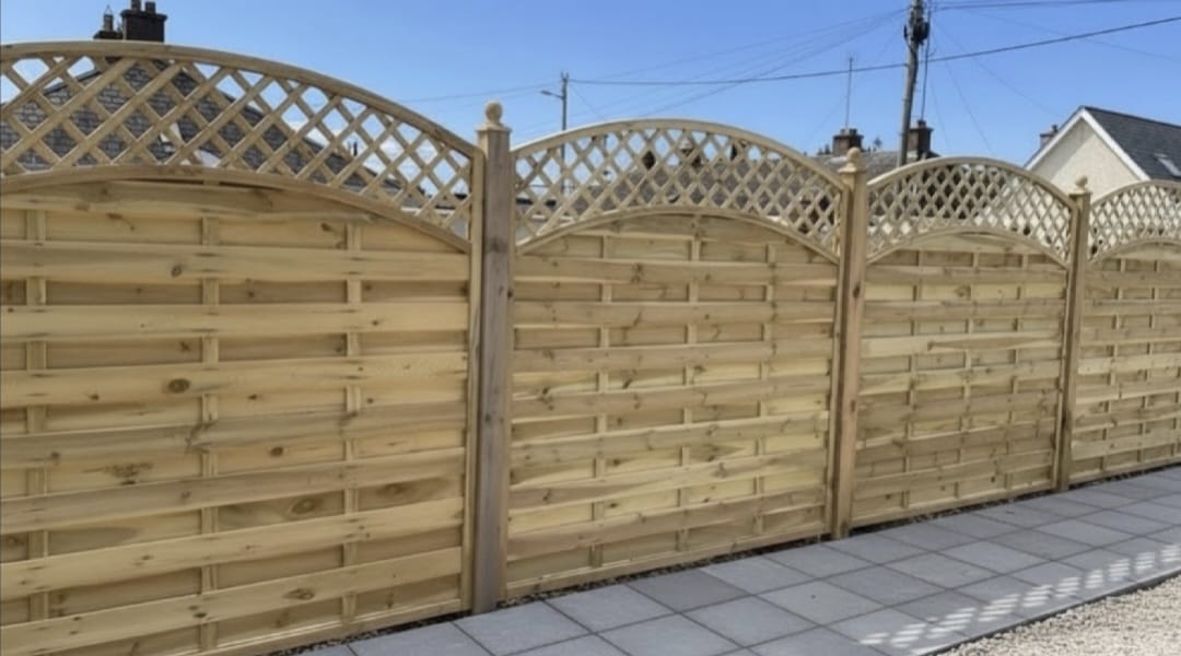 Arched Lattice Timber Panels